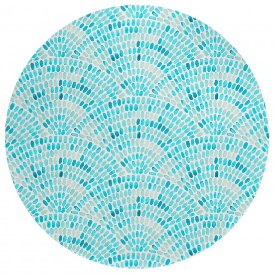 Addison Rugs Surfside ASR37 Aqua 8' x 8' Rug