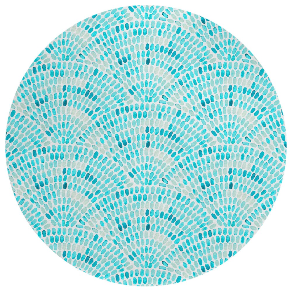 Addison Rugs Surfside ASR37 Aqua 8' x 8' Rug