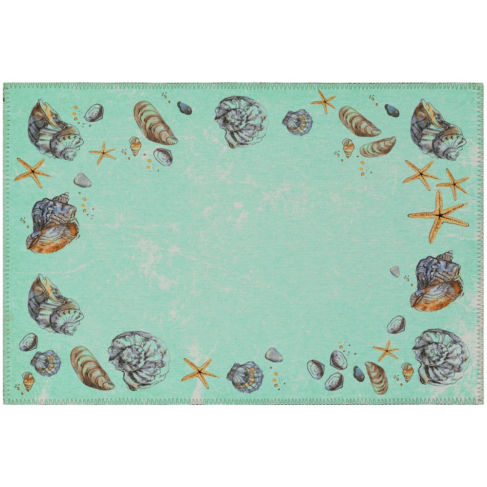 Addison Rugs Surfside ASR39 Green 1'8" x 2'6" Rug