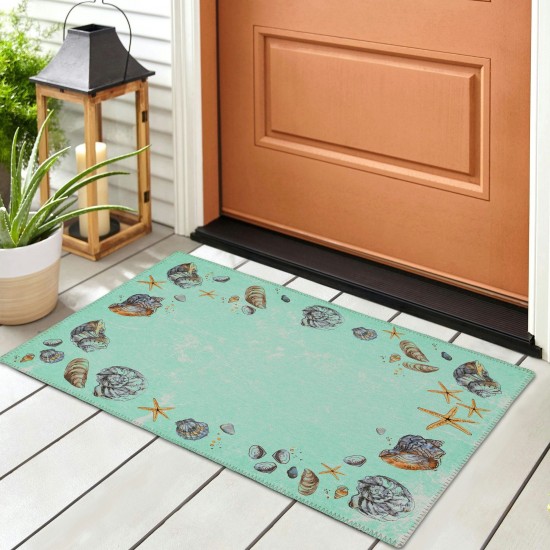 Addison Rugs Surfside ASR39 Green 1'8" x 2'6" Rug