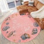 Addison Rugs Surfside ASR39 Peach 8' x 8' Rug