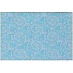 Addison Rugs Surfside ASR41 Aqua 1'8" x 2'6" Rug