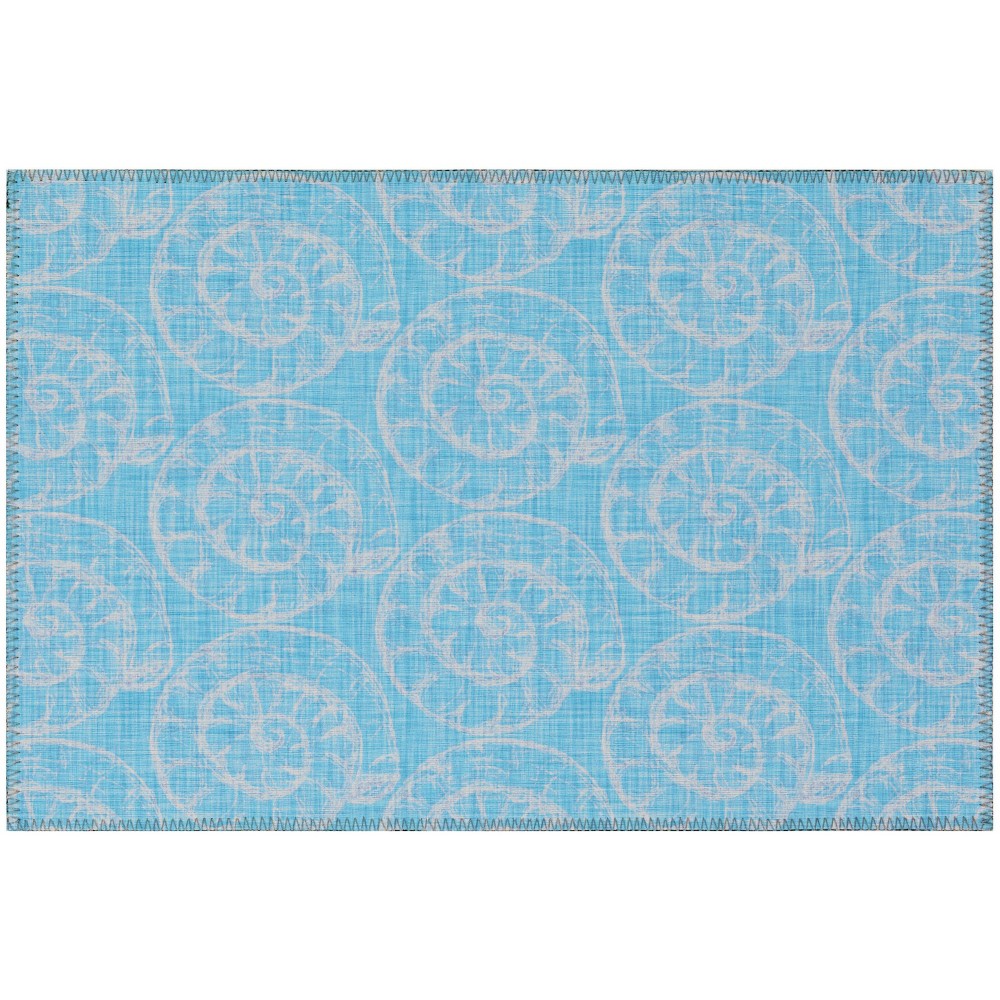 Addison Rugs Surfside ASR41 Aqua 1'8" x 2'6" Rug