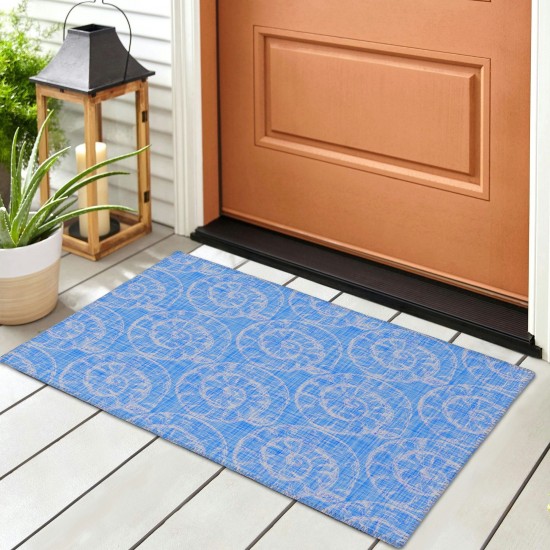 Addison Rugs Surfside ASR41 Blue 1'8" x 2'6" Rug