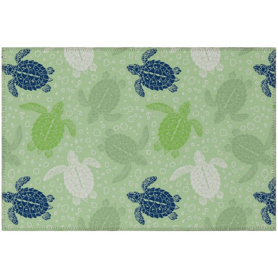 Addison Rugs Surfside ASR43 Green 1'8" x 2'6" Rug