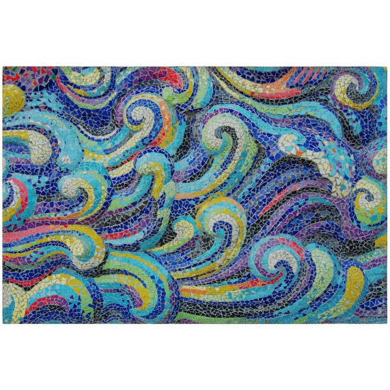 Addison Rugs Surfside ASR44 Ocean 1'8" x 2'6" Rug