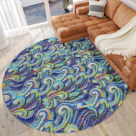 Addison Rugs Surfside ASR44 Ocean 8' x 8' Rug