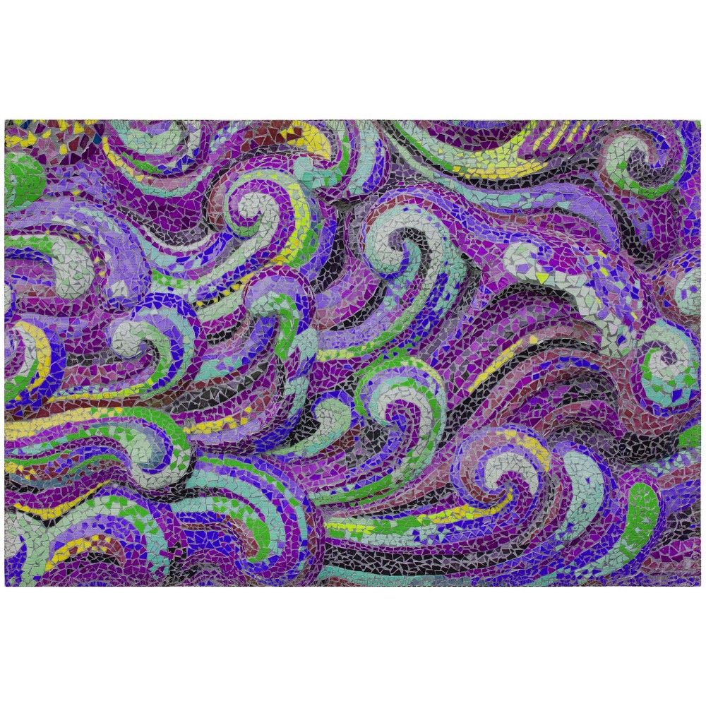 Addison Rugs Surfside ASR44 Purple 1'8" x 2'6" Rug