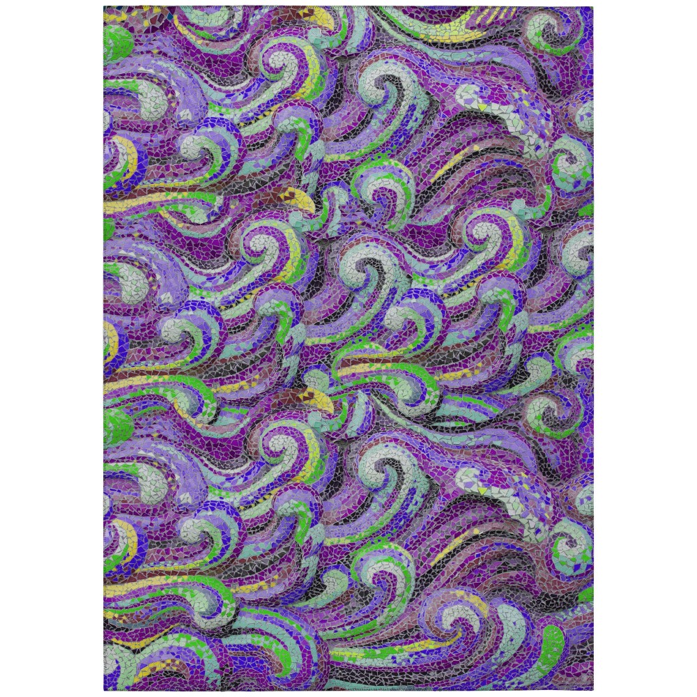 Addison Rugs Surfside ASR44 Purple 3' x 5' Rug