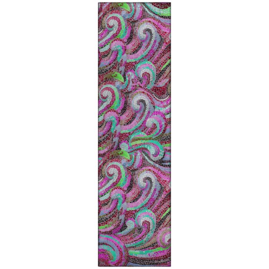 Addison Rugs Surfside ASR44 Raspberry 2'3" x 7'6" Rug