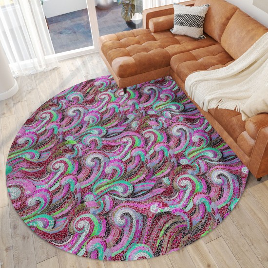 Addison Rugs Surfside ASR44 Raspberry 8' x 8' Rug