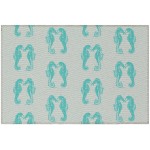 Addison Rugs Surfside ASR45 Aqua 1'8" x 2'6" Rug