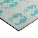 Addison Rugs Surfside ASR45 Aqua 1'8" x 2'6" Rug