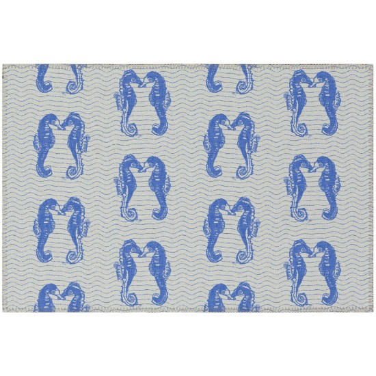 Addison Rugs Surfside ASR45 Blue 1'8" x 2'6" Rug