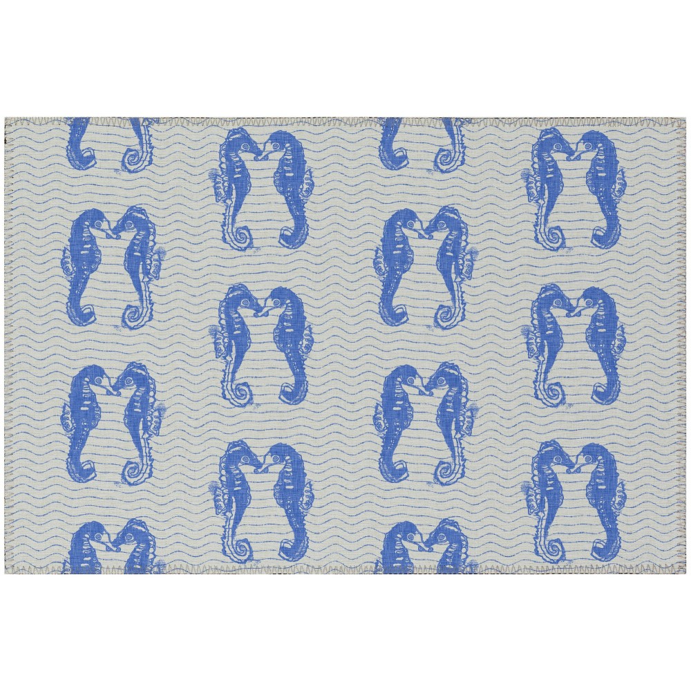 Addison Rugs Surfside ASR45 Blue 1'8" x 2'6" Rug