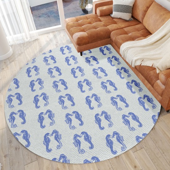 Addison Rugs Surfside ASR45 Blue 8' x 8' Rug