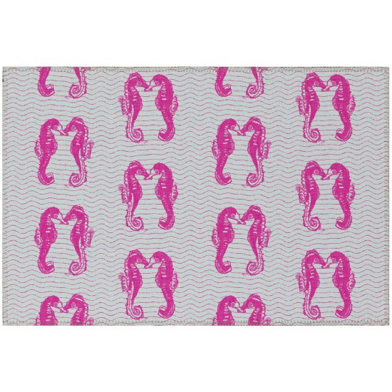 Addison Rugs Surfside ASR45 Pink 1'8" x 2'6" Rug