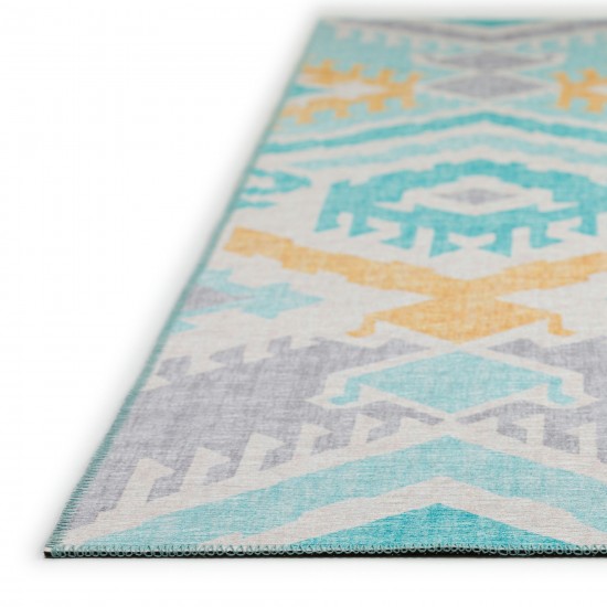 Addison Rugs Yuma AYU32 Aqua 1'8" x 2'6" Rug