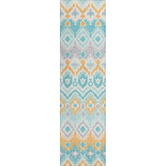 Addison Rugs Yuma AYU32 Aqua 2'3" x 7'6" Rug