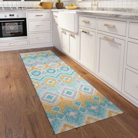 Addison Rugs Yuma AYU32 Aqua 2'3" x 7'6" Rug