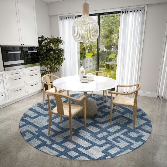 Addison Rugs Yuma AYU34 Blue 8' x 8' Rug