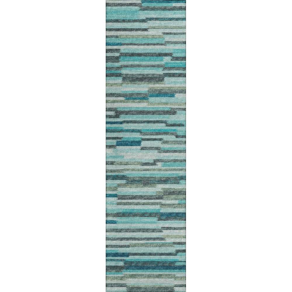 Addison Rugs Yuma AYU38 Turquoise 2'3" x 7'6" Rug