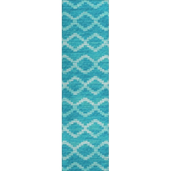 Addison Rugs Yuma AYU39 Turquoise 2'3" x 7'6" Rug