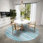 Addison Rugs Yuma AYU40 Turquoise 8' x 8' Rug