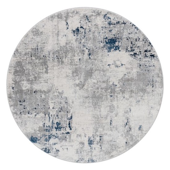 Surya Aisha Rug 5'3" Round - Charcoal, Light Gray