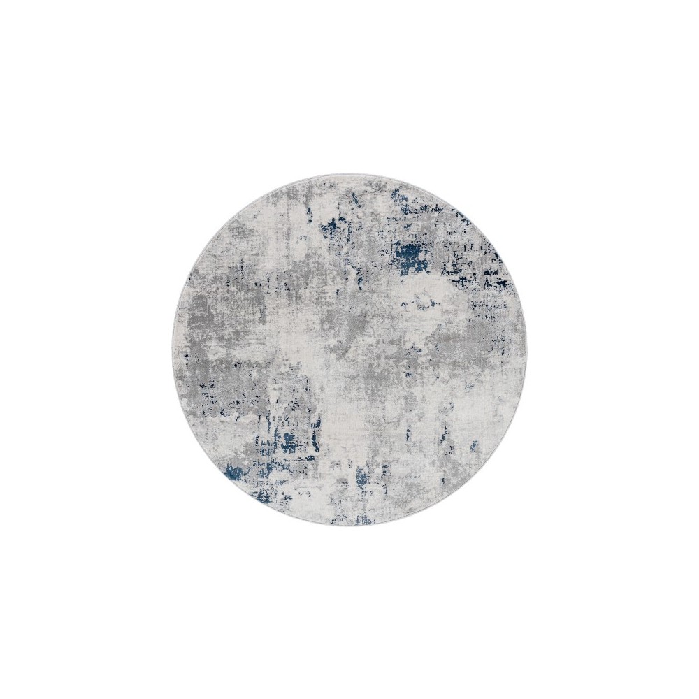 Surya Aisha Rug 5'3" Round - Charcoal, Light Gray