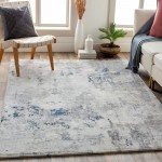 Surya Aisha Rug 6'7" Round - Charcoal, Light Gray