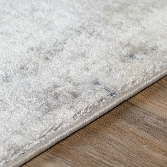 Surya Aisha Rug 6'7" Round - Charcoal, Light Gray