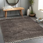 Surya Alhambra Rug 6'7" X 9' - Charcoal, Cream