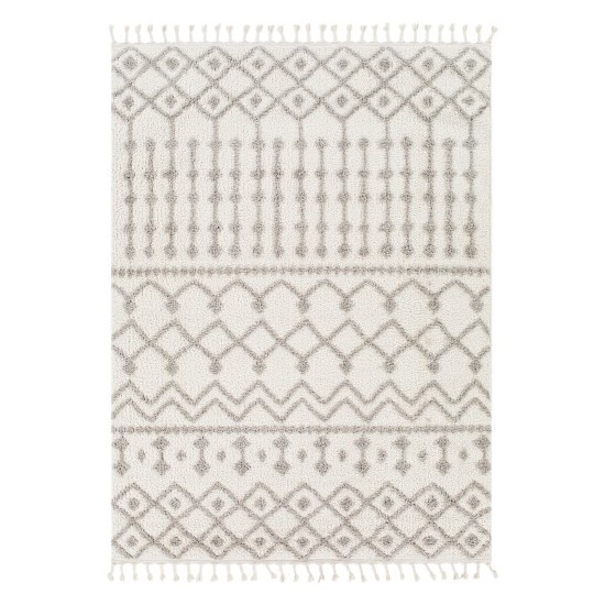 Surya Alhambra Rug 5'3" X 7' - Light Gray & Cream