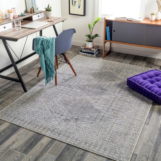 Surya Alice Rug 5'3" X 7' - Charcoal & Light Gray