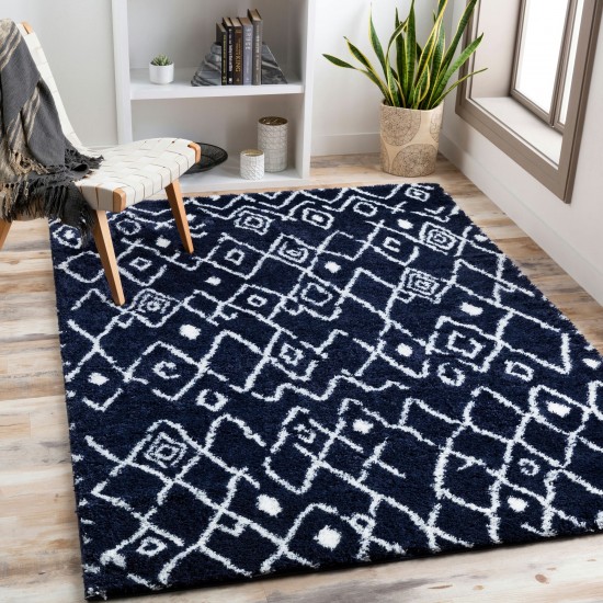 Surya Aliyah Shag Dark Blue Rug 2' X 3'