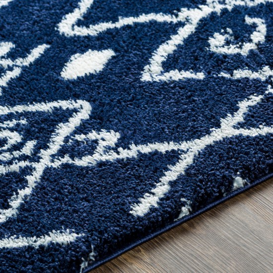 Surya Aliyah Shag Dark Blue Rug 2' X 3'