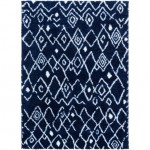 Surya Aliyah Shag Dark Blue Rug 5'3" X 7'3"
