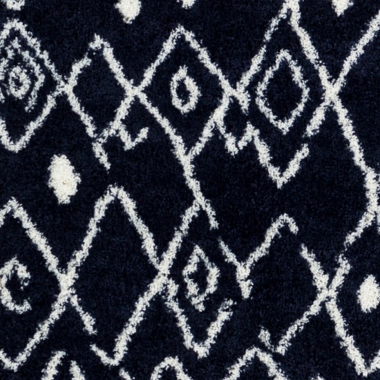 Surya Aliyah Shag Dark Blue Rug 5'3" X 7'3"