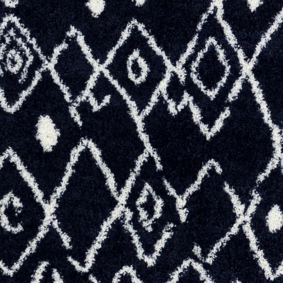 Surya Aliyah Shag Dark Blue Rug 6'7" X 9'