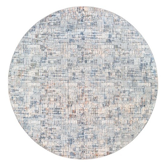 Surya Amore Rug 7'10" Round - Navy & Denim