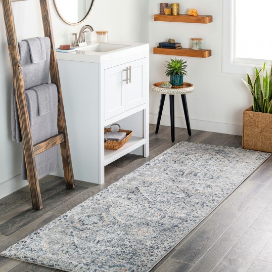 Surya Amore Rug 2'6" X 8' (Navy & Denim)