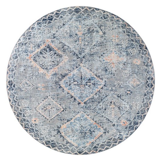 Surya Amore Rug 7'10" Round (Navy & Denim)