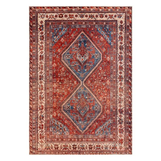 Surya Amelie Rug 2' X 2'11" - Dark Blue & Burnt Orange