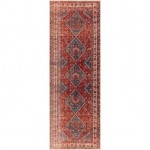 Surya Amelie Rug 2'7" X 7'10" - Dark Blue & Burnt Orange