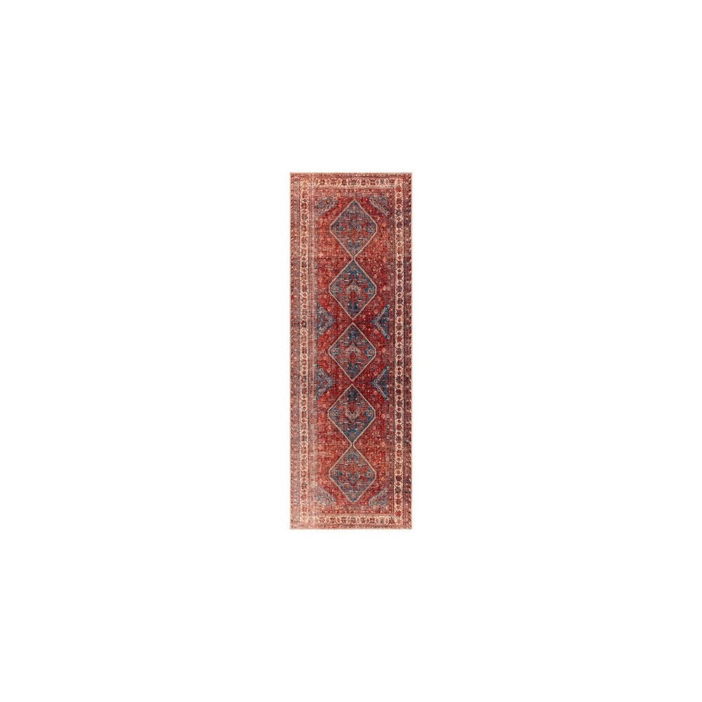 Surya Amelie Rug 2'7" X 7'10" - Dark Blue & Burnt Orange