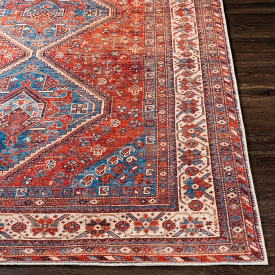 Surya Amelie Rug 2'7" X 7'10" - Dark Blue & Burnt Orange