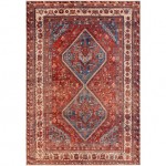 Surya Amelie Rug 6'7" X 9' - Dark Blue & Burnt Orange