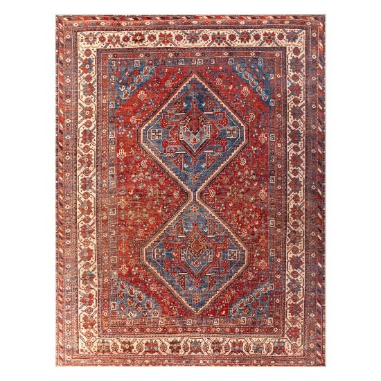 Surya Amelie Rug 7'10" X 10'2" - Dark Blue & Burnt Orange