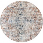 Surya Amore Rug 7'10" Round In Navy